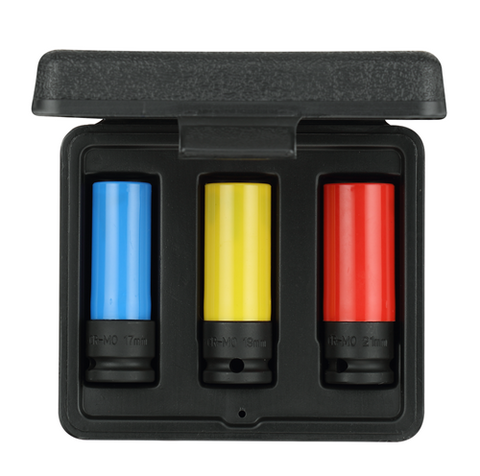 Impact socket set 1/2" 3-pieces - Gedore Red